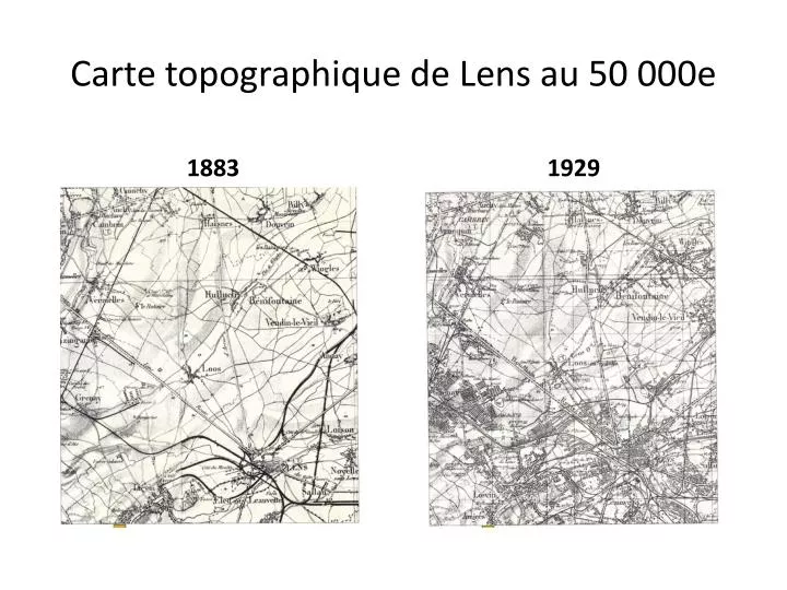 carte topographique de lens au 50 000e