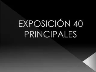 exposici n 40 principales
