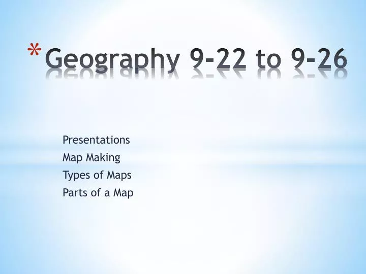 geography 9 22 to 9 26