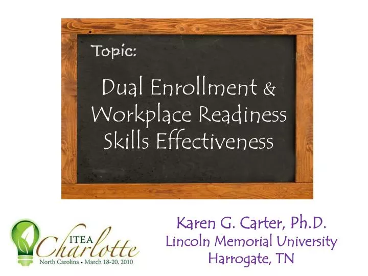 dual enrollment workplace readiness skills effectiveness