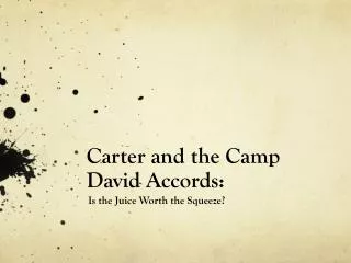 Carter and the Camp David Accords: