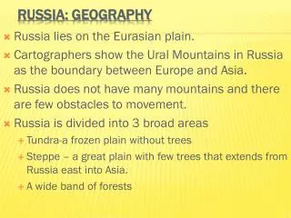 Russia: Geography
