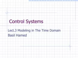 Control Systems