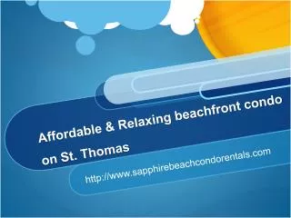 Affordable & Relaxing beachfront condo on St. Thomas