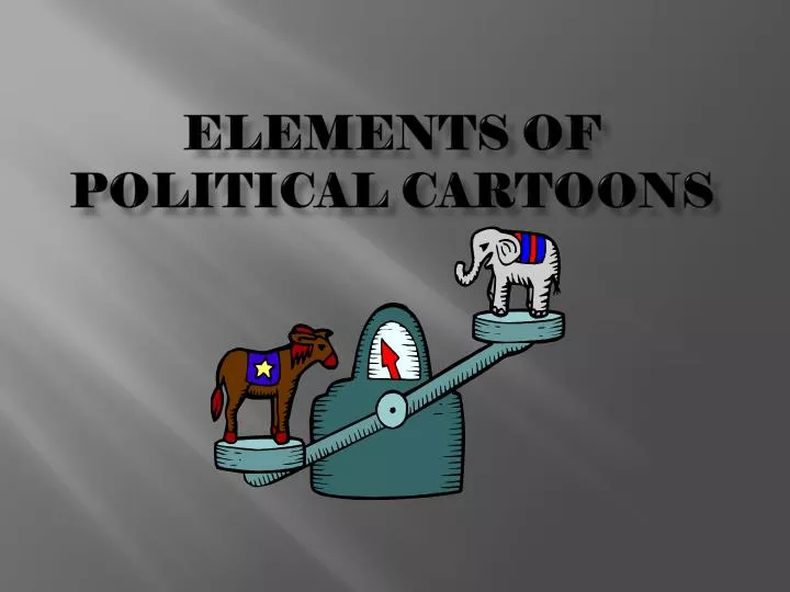 elements of political cartoons