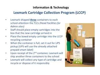 Lexmark Cartridge Collection Program (LCCP)