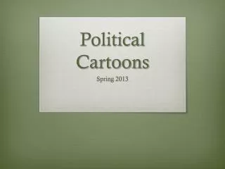 Political Cartoons