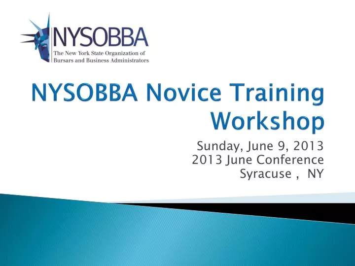 nysobba novice training workshop