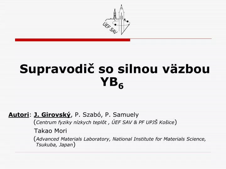 supravodi so silnou v zbou