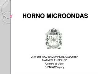 horno microondas