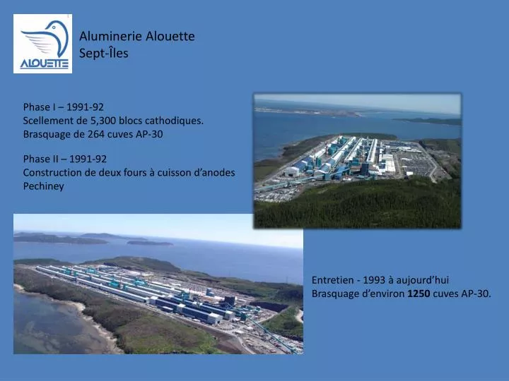 aluminerie alouette sept les