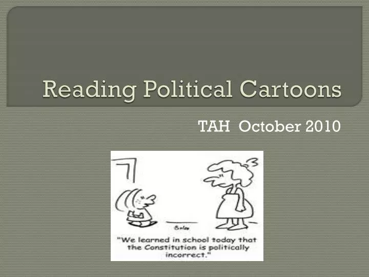 reading political cartoons