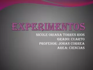 experimentos