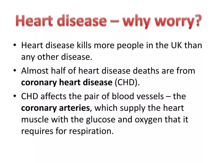 heart disease why worry