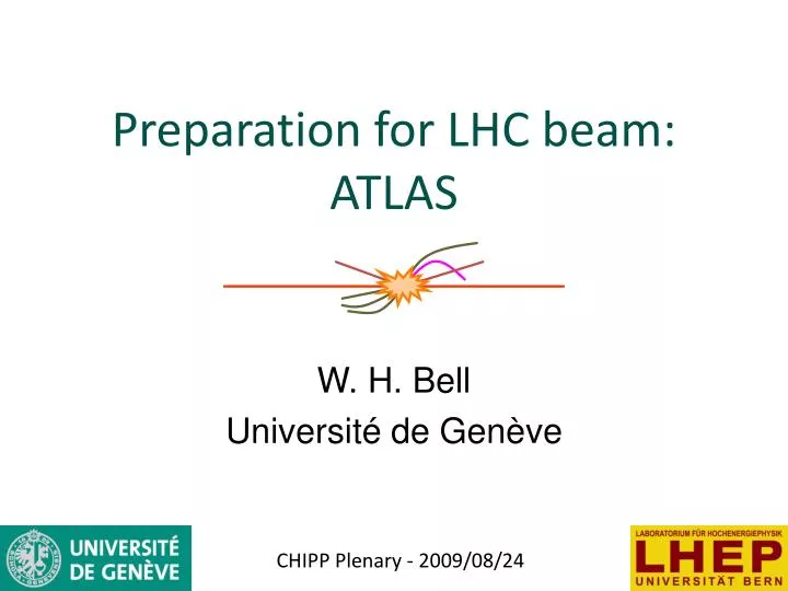 preparation for lhc beam atlas