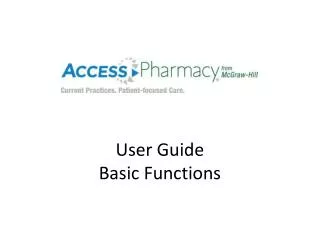 User Guide Basic Functions