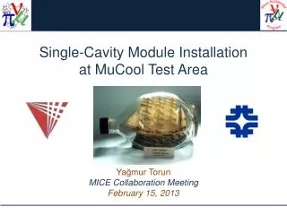 Single-Cavity Module Installation at MuCool Test Area