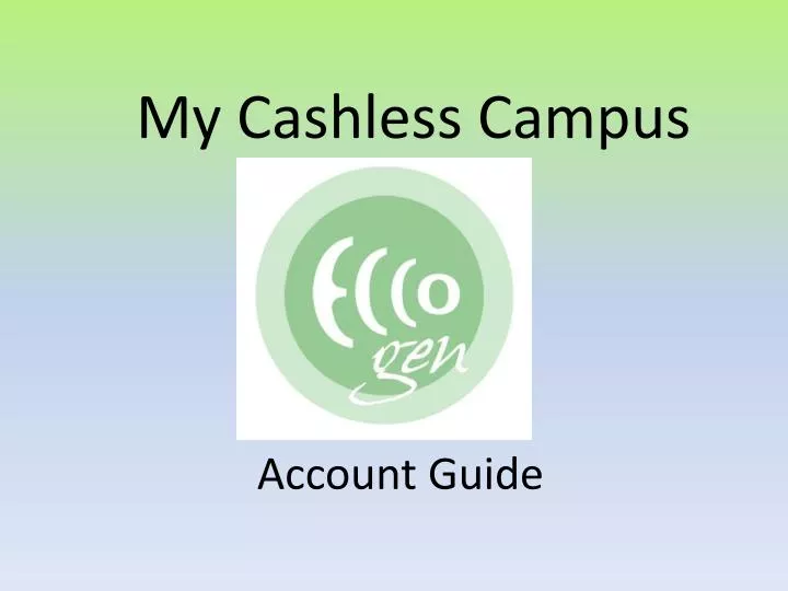 my cashless campus