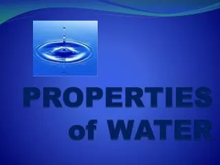 properties of water