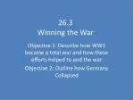 The Transformation to Total War in WWI: Impact and Consequences - slide 1