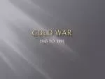 COLD WAR - slide 1