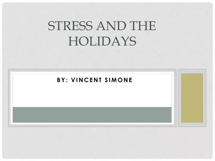 stress and the holidays