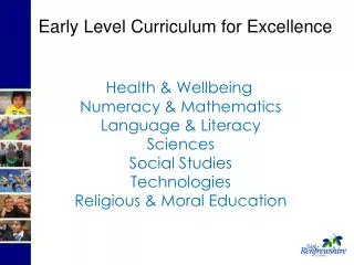Health &amp; Wellbeing Numeracy &amp; Mathematics Language &amp; Literacy Sciences Social Studies