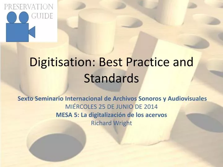 digitisation best practice and standards