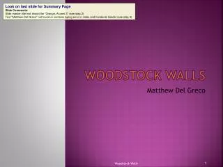 Woodstock Walls