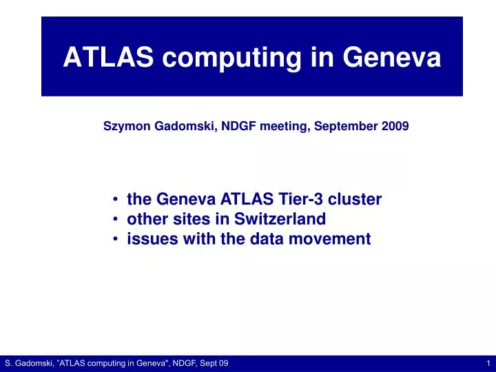 atlas computing in geneva