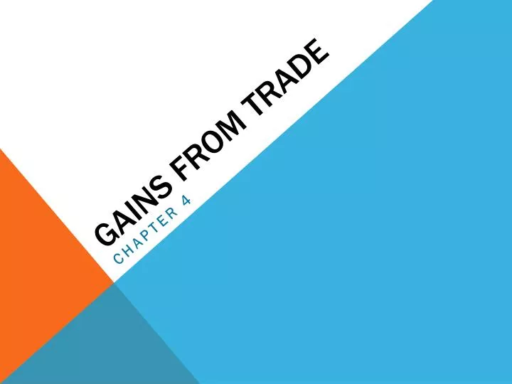 gains from trade