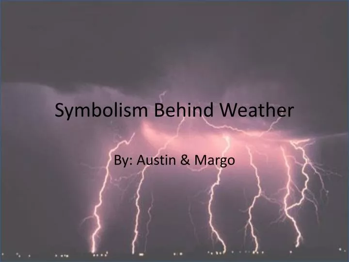 symbolism behind weather