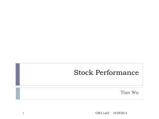stock performance