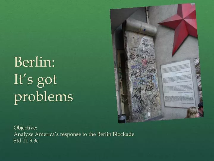 berlin it s got problems