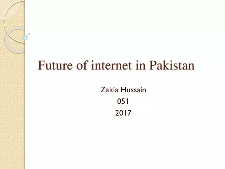 future of internet in pakistan