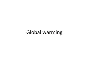 Global warming