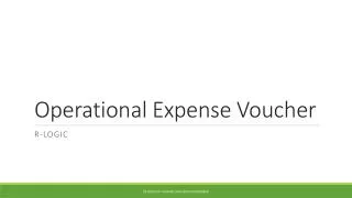 Operational Expense Voucher