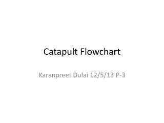 Catapult Flowchart