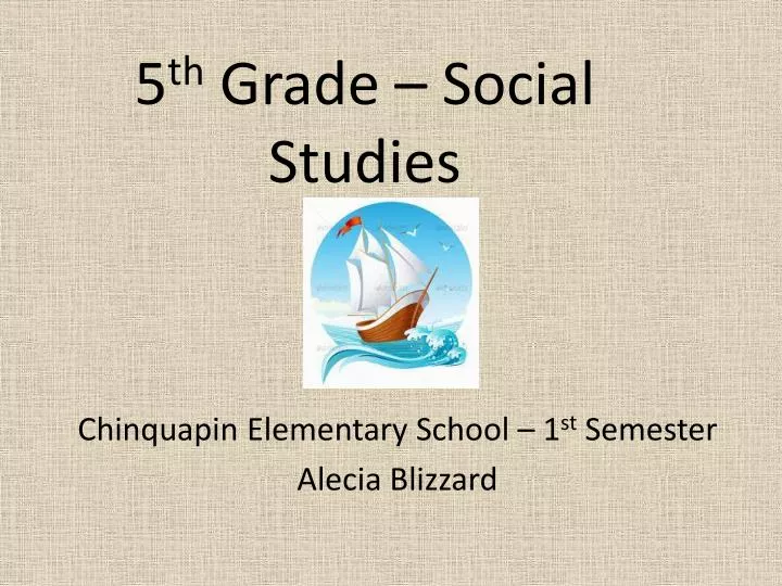 5 th grade social studies