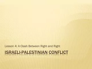 Israeli- palestinian conflict