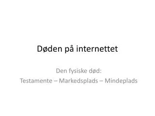 d den p internettet