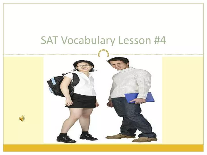 sat vocabulary lesson 4