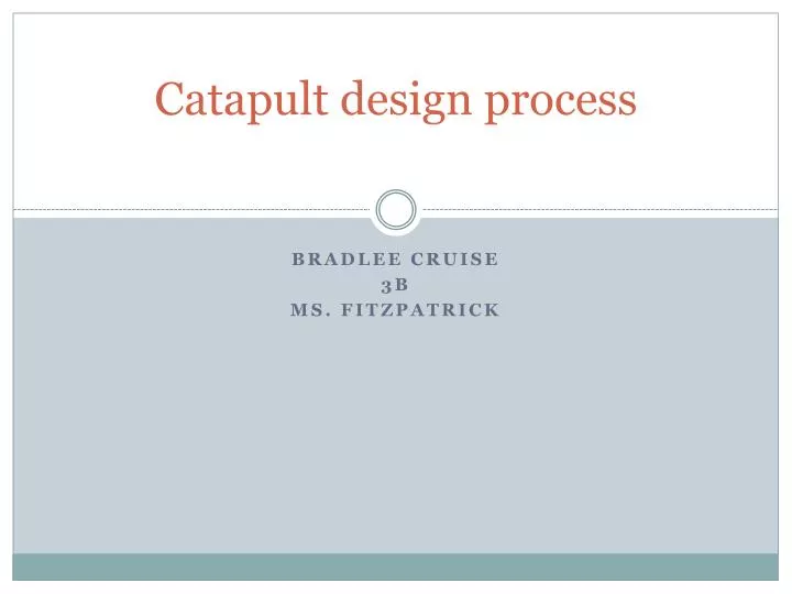 catapult design process
