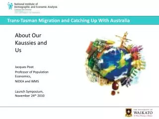Trans-Tasman Migration and Catching Up With Australia