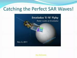 Catching the Perfect SAR Waves!