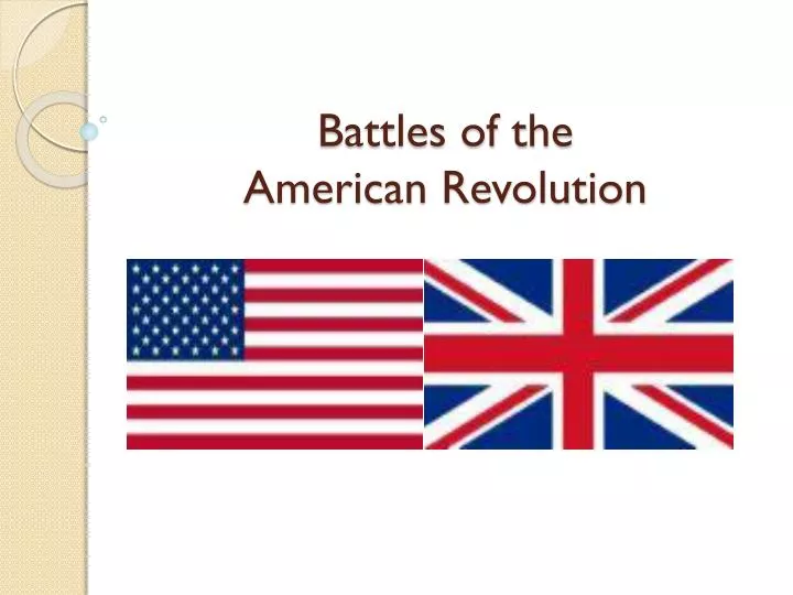 battles of the american revolution