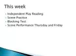 This week - slide 1