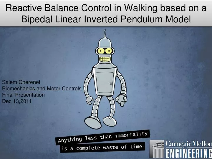 reactive balance control in walking based on a bipedal linear inverted pendulum model