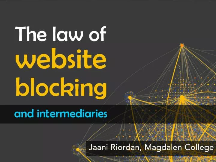 the law of website blocking