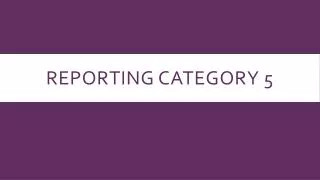reporting category 5